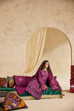 Florent one-nation Digital Printed Embroidered 3 piece stitched suit FON - 4B