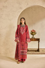 Florent one-nation Digital Printed Embroidered 3 piece stitched suit FON - 4A