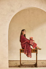 Florent one-nation Digital Printed Embroidered 3 piece stitched suit FON - 4A