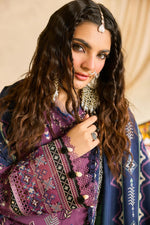 Florent one-nation Digital Printed Embroidered 3 piece stitched suit FON - 5B