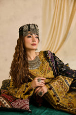 Florent one-nation Digital Printed Embroidered 3 piece stitched suit FON - 5A