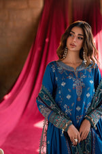 Florent shades-of-winter 3 piece stitched suit Embroidered Shirt With Embroidered Shawl FWS - 3B
