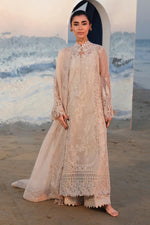 Qalamkar SA-15 Nehan Sahil Luxury Lawn 2026 stitched 3 piece suit nude beige Pakistani dress UK
