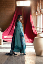 Florent shades-of-winter 3 piece stitched suit Embroidered Shirt With Embroidered Shawl FWS - 2B