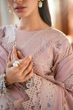 Florent shades-of-winter 3 piece stitched suit Embroidered Shirt With Embroidered Shawl FWS - 8B