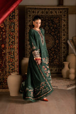 Florent shades-of-winter 3 piece stitched suit Embroidered Shirt With Embroidered Shawl FWS - 7B