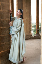 Florent shades-of-winter 3 piece stitched suit Embroidered Shirt With Embroidered Shawl FWS - 8A