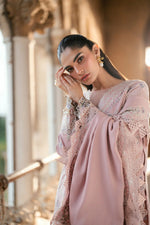 Florent shades-of-winter 3 piece stitched suit Embroidered Shirt With Embroidered Shawl FWS - 8B