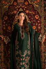 Florent shades-of-winter 3 piece stitched suit Embroidered Shirt With Embroidered Shawl FWS - 7B