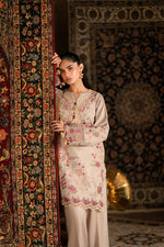 Florent shades-of-winter 3 piece stitched suit Embroidered Shirt With Embroidered Shawl FWS - 4A