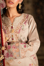 Florent shades-of-winter 3 piece stitched suit Embroidered Shirt With Embroidered Shawl FWS - 4A