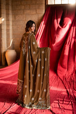 Florent shades-of-winter 3 piece stitched suit Embroidered Shirt With Embroidered Shawl FWS - 6A