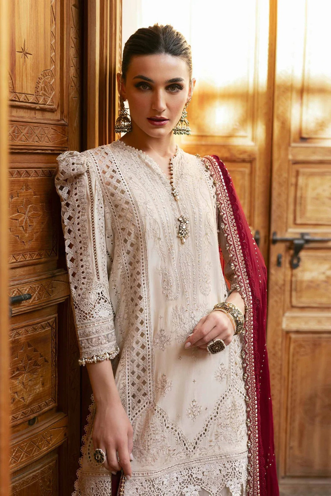 MARIA B Voyage Luxe Eid Lawn 2025 Original stitched Embroidered Suit DS-2511-B