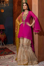 Embroidered Shirt (Hand Embroidered Kora, Dabka, and Gotta work)