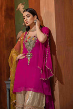 Embroidered Shirt (Hand Embroidered Kora, Dabka, and Gotta work)