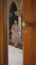 Florent shades-of-winter 3 piece stitched suit Embroidered Shirt With Embroidered Shawl FWS - 4A