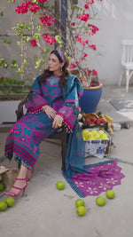 MS-11 | 3 PC Eid Luxury Lawn 25 | Monaco by Parishay