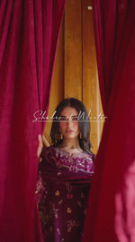 Florent shades-of-winter 3 piece stitched suit Embroidered Shirt With Embroidered Shawl FWS - 3A